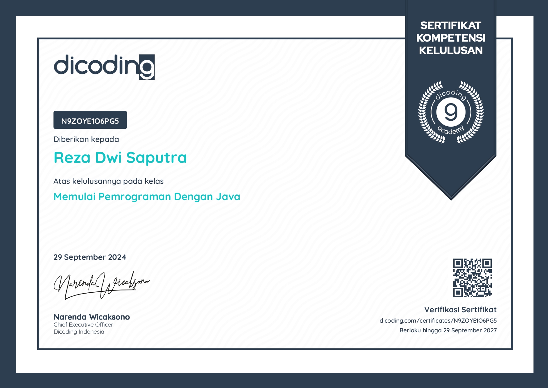 Certification 2