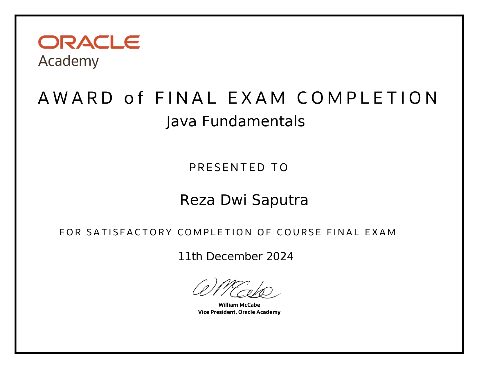 Certification 3