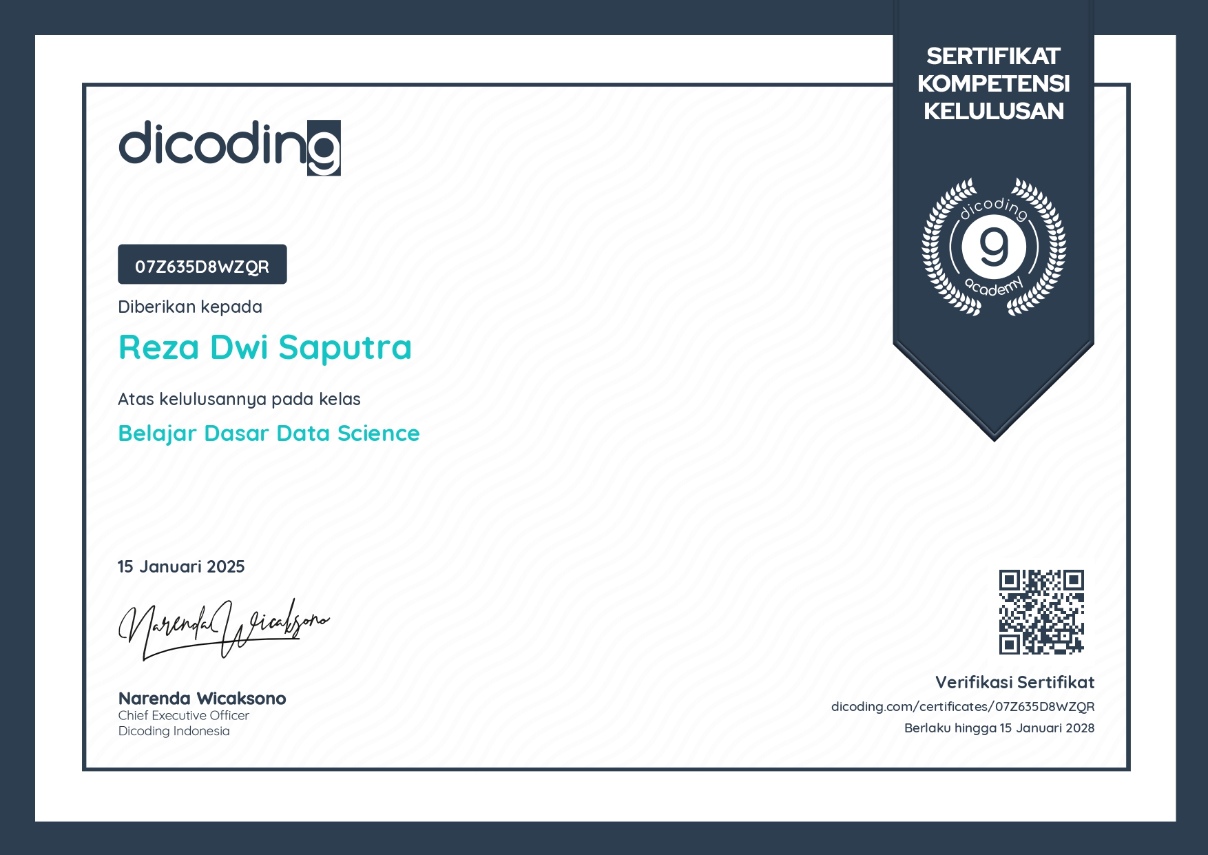 Certification 8